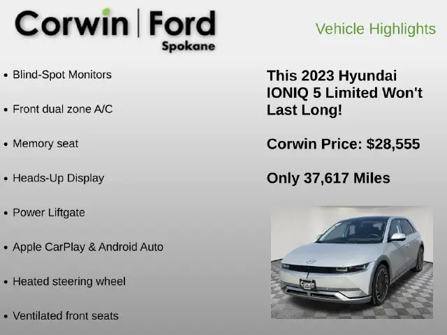 2023 Hyundai Ioniq - $28,555