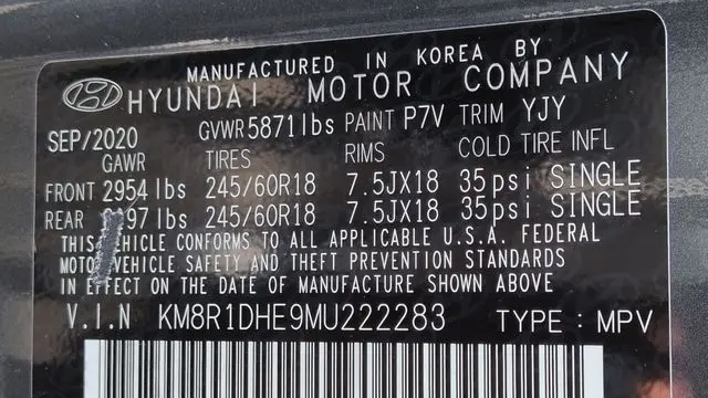 2021 Hyundai PALISADE SE