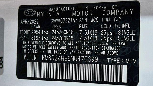 2022 Hyundai PALISADE SEL
