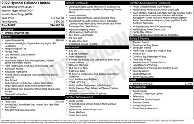 2022 Hyundai Palisade Limited 4DR SUV