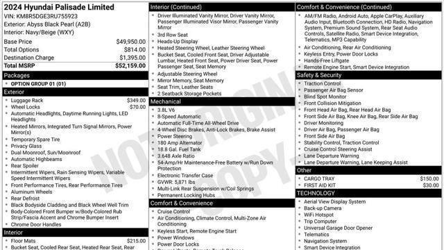 2024 Hyundai PALISADE Limited