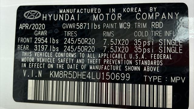 2020 Hyundai PALISADE Limited