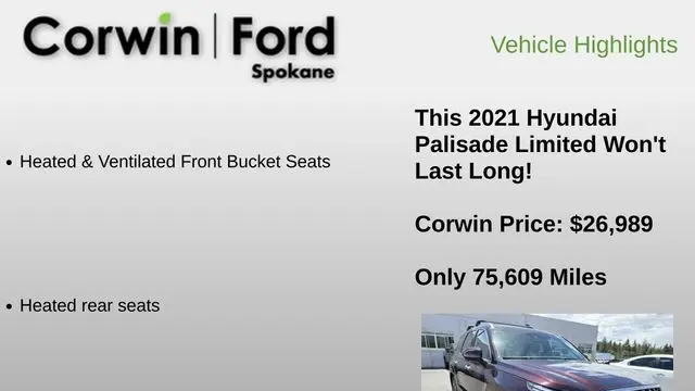 2021 Hyundai PALISADE Limited