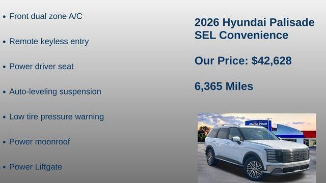 2026 Hyundai PALISADE SEL Convenience