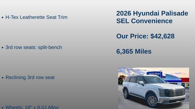 2026 Hyundai PALISADE SEL Convenience