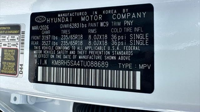 2026 Hyundai PALISADE Hybrid SEL Premium