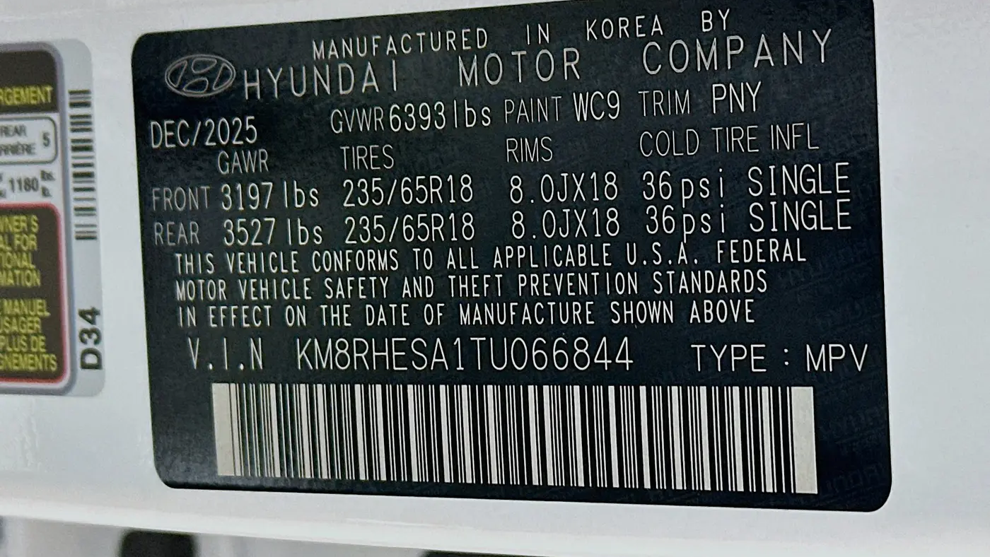 2026 Hyundai PALISADE Hybrid SEL