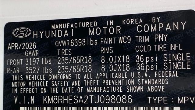 2026 Hyundai PALISADE Hybrid SEL