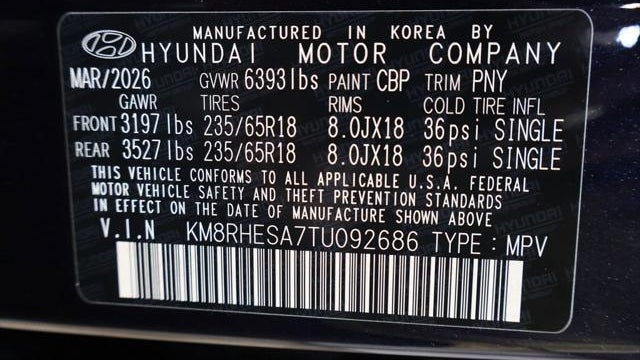 2026 Hyundai PALISADE Hybrid SEL