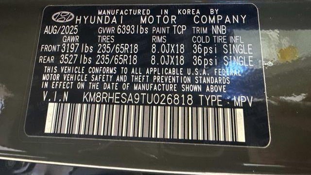 2026 Hyundai PALISADE Hybrid SEL