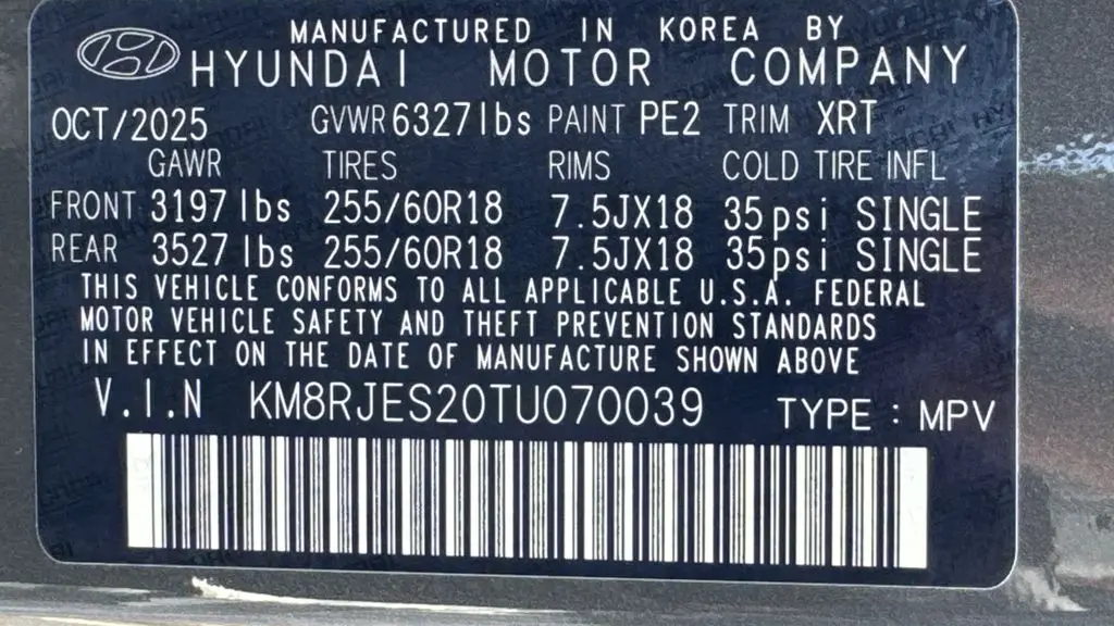2026 Hyundai PALISADE XRT Pro