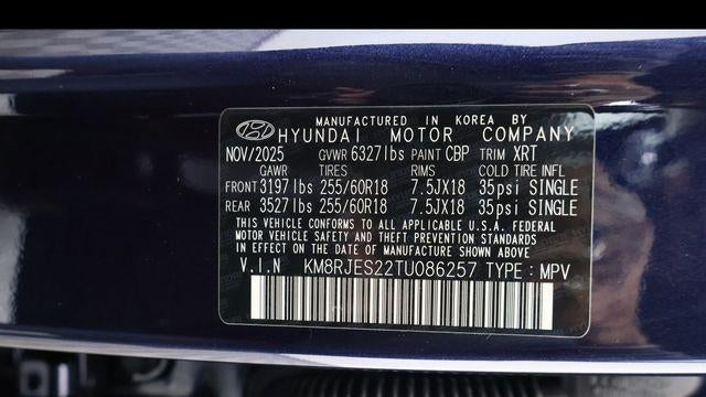 2026 Hyundai PALISADE XRT Pro