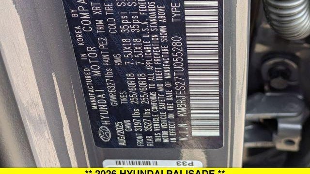 2026 Hyundai PALISADE XRT Pro