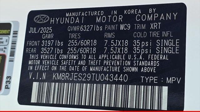 2026 Hyundai PALISADE XRT Pro