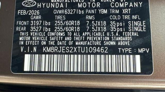 2026 Hyundai PALISADE XRT Pro