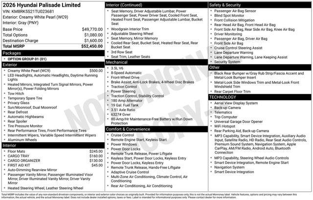 2026 Hyundai Palisade - $45,313