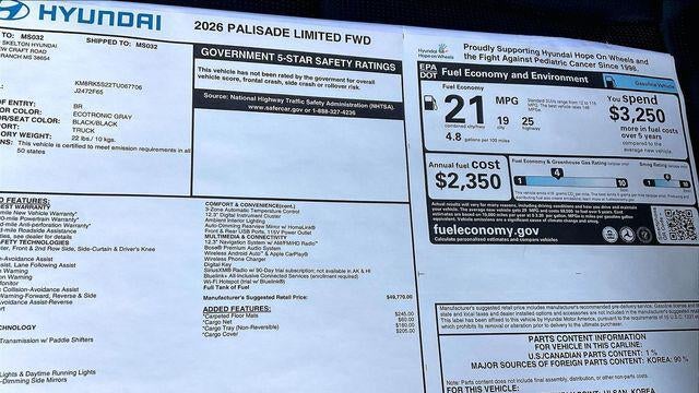 2026 Hyundai PALISADE Limited