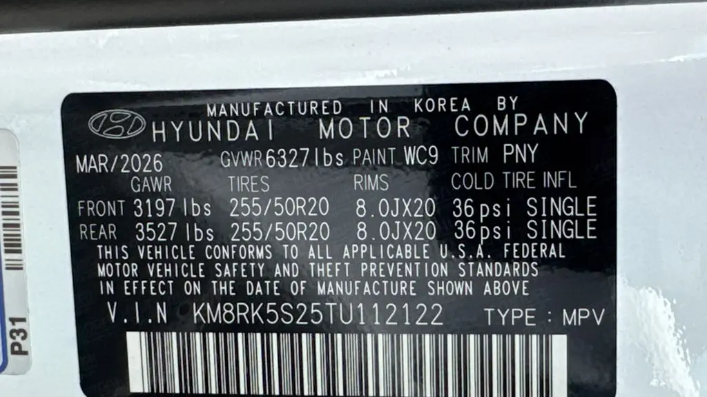 2026 Hyundai PALISADE Limited