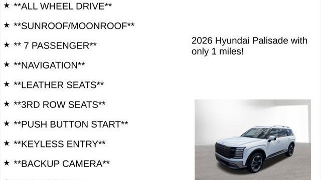 2026 Hyundai PALISADE Hybrid Limited