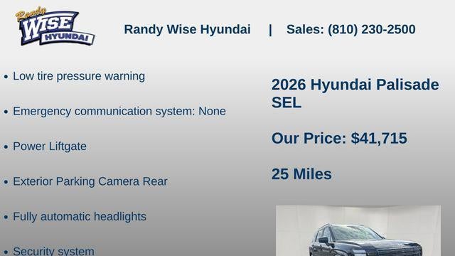 2026 Hyundai PALISADE SEL