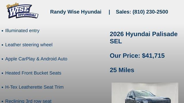 2026 Hyundai PALISADE SEL