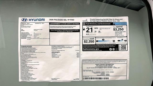 2026 Hyundai PALISADE SEL