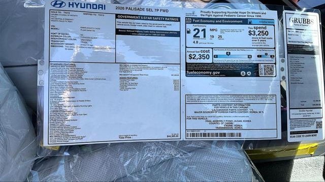 2026 Hyundai PALISADE SEL