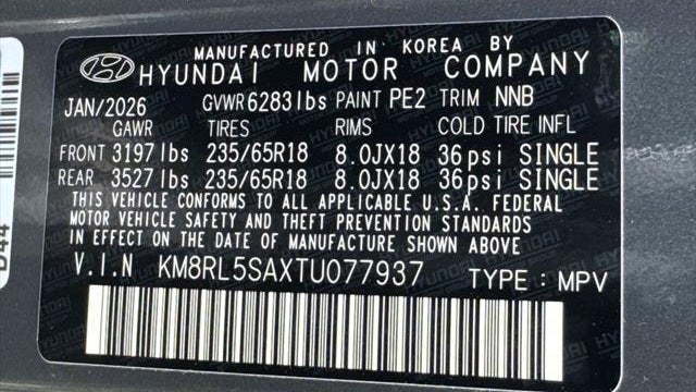 2026 Hyundai PALISADE Hybrid SEL