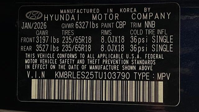 2026 Hyundai PALISADE SEL