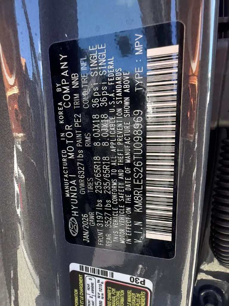 2026 Hyundai Palisade - $38,345