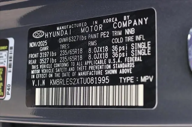 2026 Hyundai Palisade - $42,277