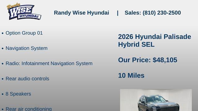 2026 Hyundai PALISADE Hybrid SEL