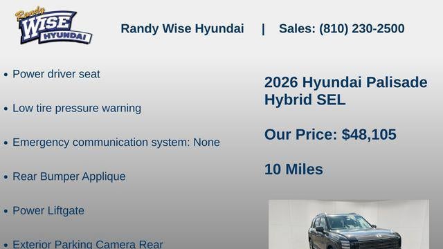 2026 Hyundai PALISADE Hybrid SEL