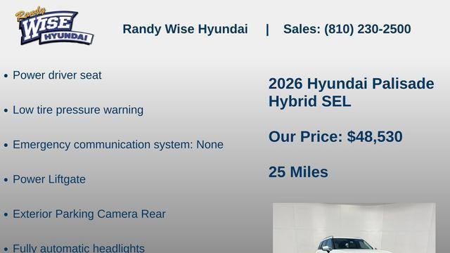 2026 Hyundai PALISADE Hybrid SEL
