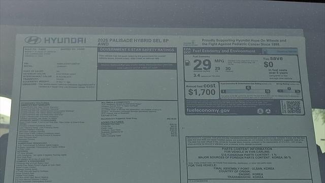 2026 Hyundai PALISADE Hybrid SEL