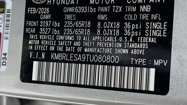 2026 Hyundai PALISADE Hybrid SEL