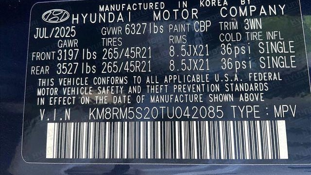 2026 Hyundai PALISADE Calligraphy