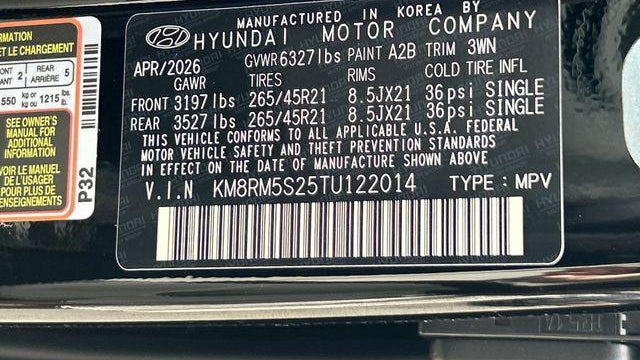 2026 Hyundai PALISADE Calligraphy