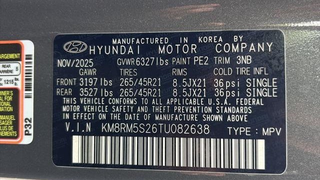2026 Hyundai PALISADE Calligraphy