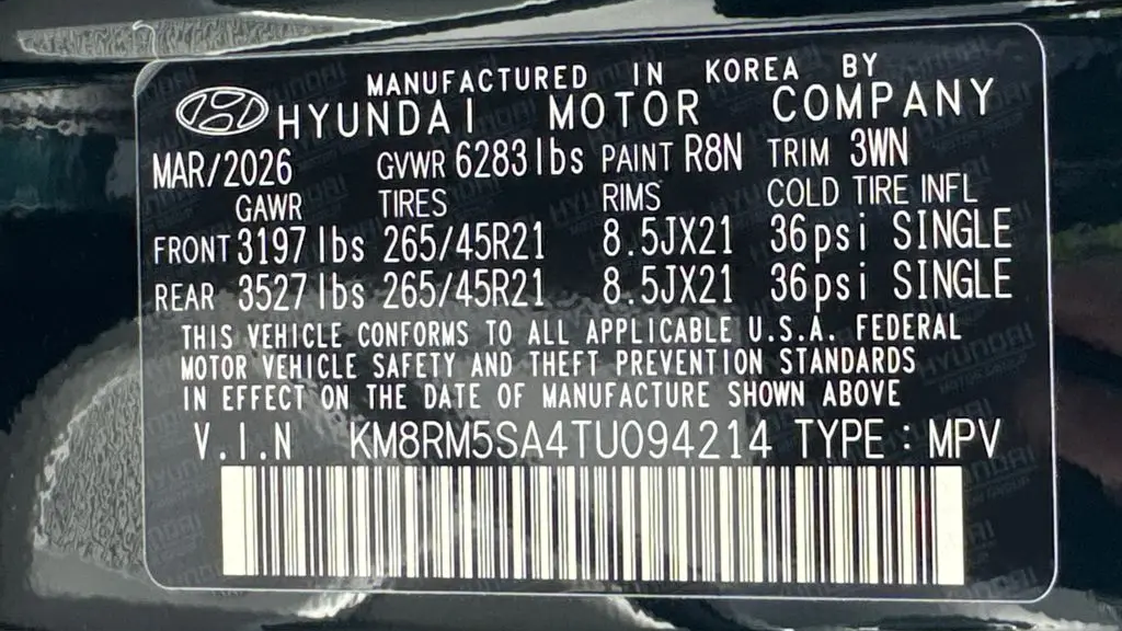 2026 Hyundai PALISADE Hybrid Calligraphy