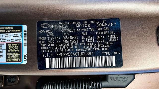 2026 Hyundai PALISADE Hybrid Calligraphy