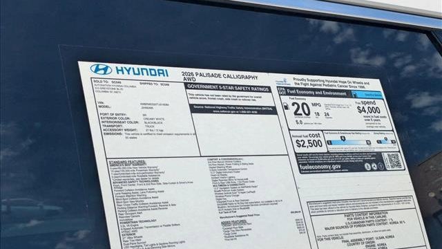 2026 Hyundai PALISADE Calligraphy