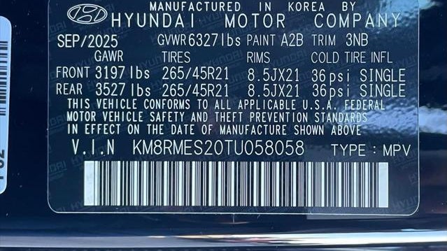 2026 Hyundai PALISADE Calligraphy