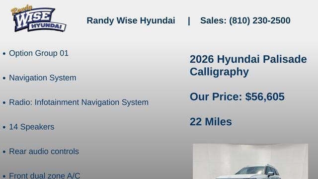 2026 Hyundai PALISADE Calligraphy