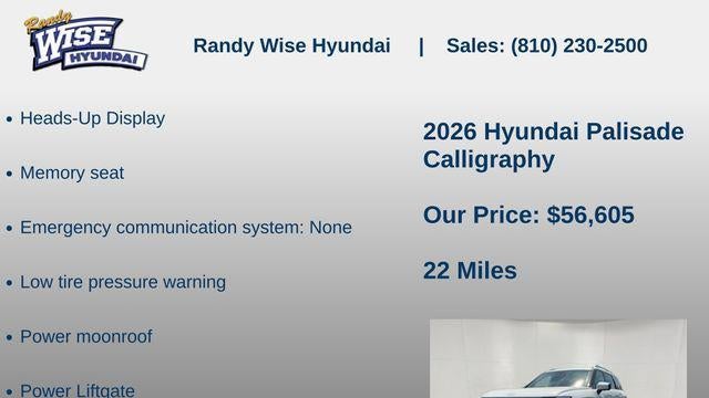 2026 Hyundai PALISADE Calligraphy