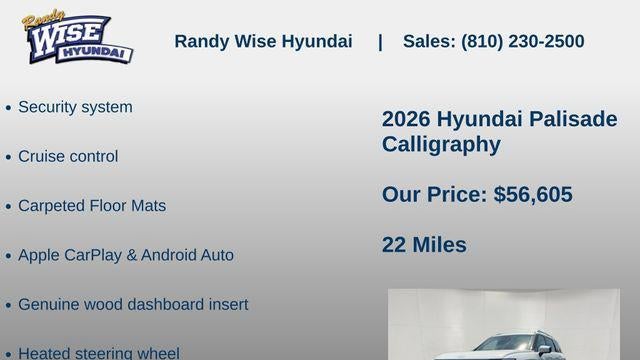 2026 Hyundai PALISADE Calligraphy