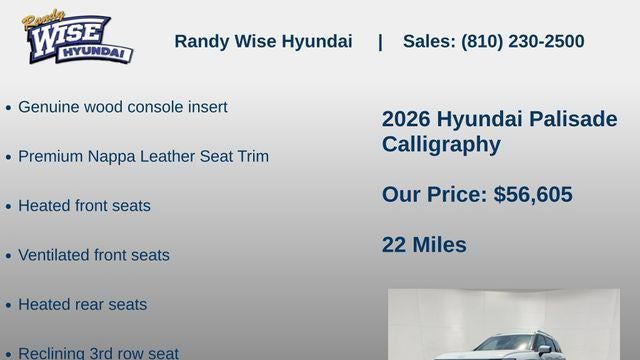 2026 Hyundai PALISADE Calligraphy