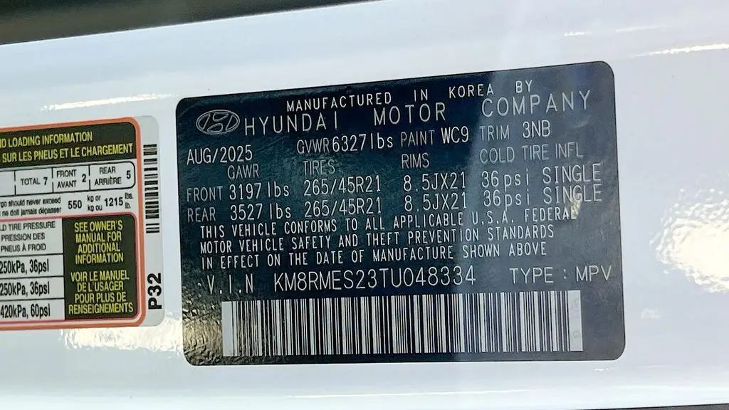 2026 Hyundai PALISADE Calligraphy