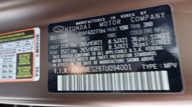2026 Hyundai PALISADE Calligraphy