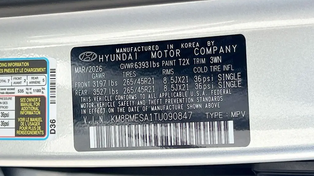 2026 Hyundai PALISADE Hybrid Calligraphy